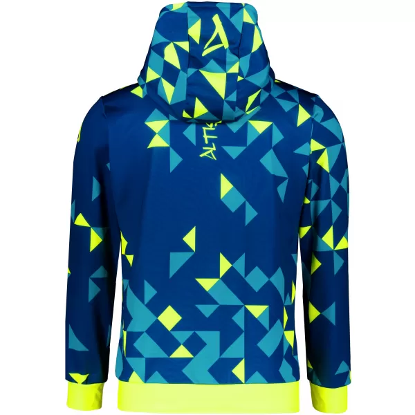  Moški vrhunski funkcionalni pulover ALTISPORT VOJ/ALM108MI01 MORNARSKO-NEON RUMENA 