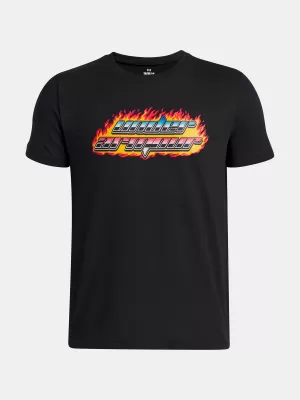 Fantovska majica s kratkimi rokavi UNDER ARMOUR UA FLAME WM SS 6005059-001 ČRNA