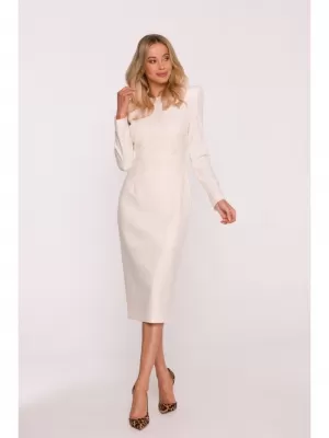 Obleka STYLOVE S412 SLONOVINA