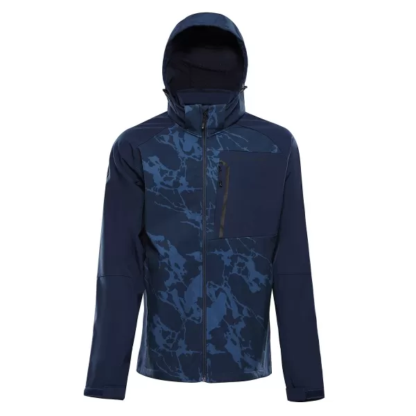  Moška softshell jakna ALPINE PRO HOOR TEMNO MODRA 