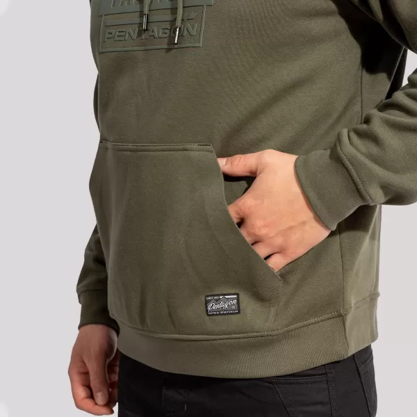  Pulover PENTAGON PHAETON HOOD SWEATER K09021-DT01 ČRNA 