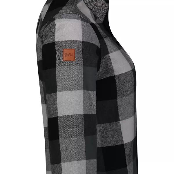  Ženska flanelasta majica NORDBLANC HALCYON NBSSL8244 ČRN 