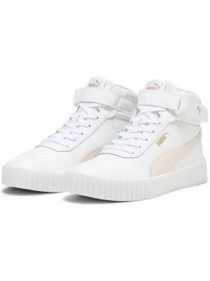 Škornji PUMA CARINA 2.0 MID 38585107 PUMA BELA/ZMRZNJENA ROZA/ZLATO
