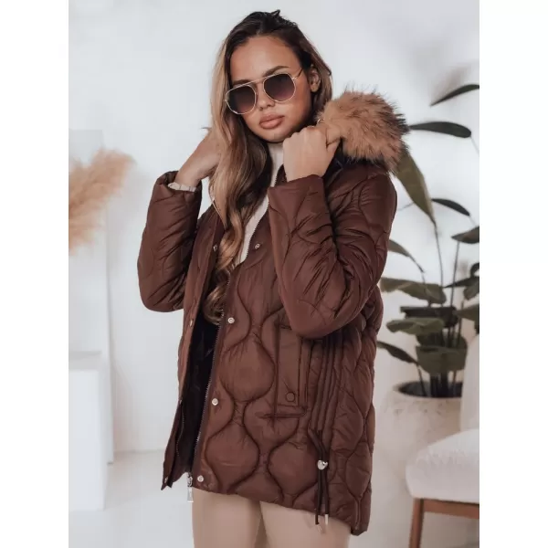  Ženska jakna DSTREET TY5013 RJAVA 