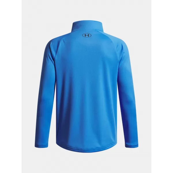  Fantovska majica s kratkimi rokavi UNDER ARMOUR UA TECH 2.0 1/2 ZIP 1363286-402 MODRA 