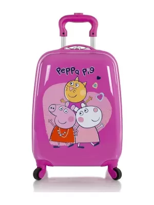 Kovček HEYS Kids Peppa Pig 4w ROZA