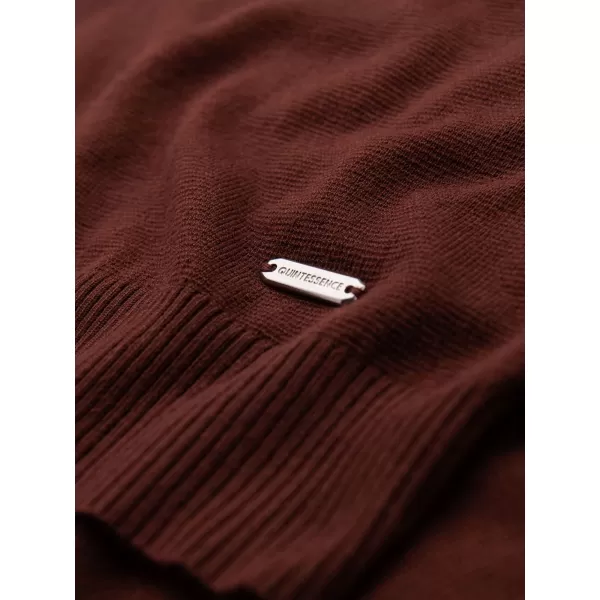  Moška T -majica OMBRE OM-POSS-0159 TEMNO RJAVA 