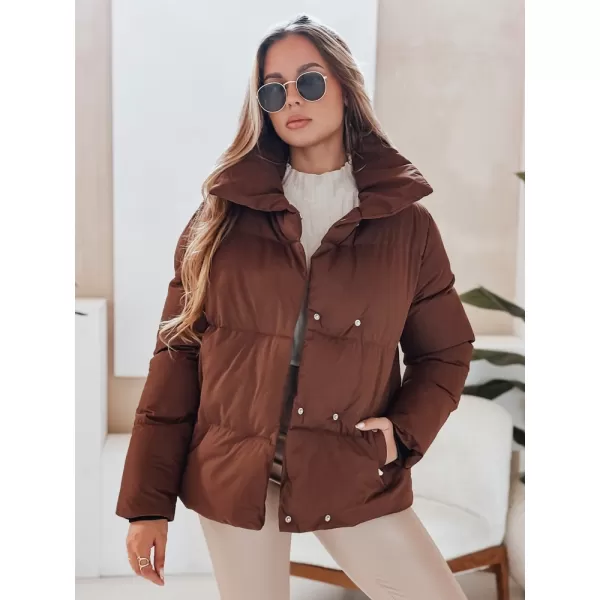  Ženska jakna DSTREET TY4958 RJAVA 