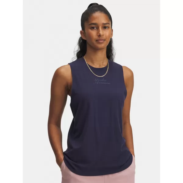  Ženski brezrokavnik UNDER ARMOUR UA VARSITY TANK 6005631-410 MODRA 