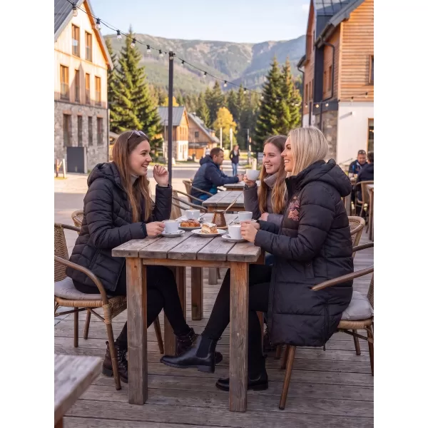  Ženski plašč KIXMI VERONA ČRNA 