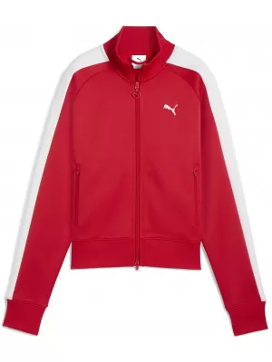 Ženski pulover PUMA T7 ALWAYS ON SHORT TRACK JACKET 62979611 ZA VSE ČASE RDEČE