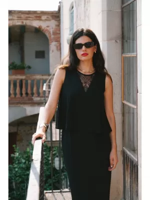 Obleka STYLOVE S422 ČRNA
