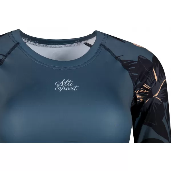  Ženski funkcionalni vrhunski kratki top ALTISPORT VOJ/ALW115TR04 TEMNO SIVA 