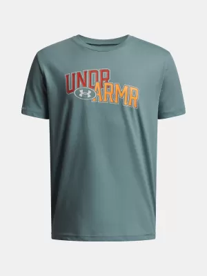 Fantovska majica s kratkimi rokavi UNDER ARMOUR UA OVERLAY WM SS 6005069-323 ZELENA