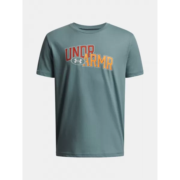  Fantovska majica s kratkimi rokavi UNDER ARMOUR UA OVERLAY WM SS 6005069-323 ZELENA 