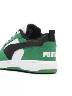 Škornji PUMA REBOUND V6 LO PS 39383405 PUMA BELA/PUMA ČRNA/ZELENA