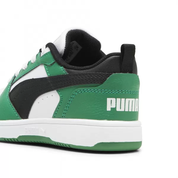  Škornji PUMA REBOUND V6 LO PS 39383405 PUMA BELA/PUMA ČRNA/ZELENA 