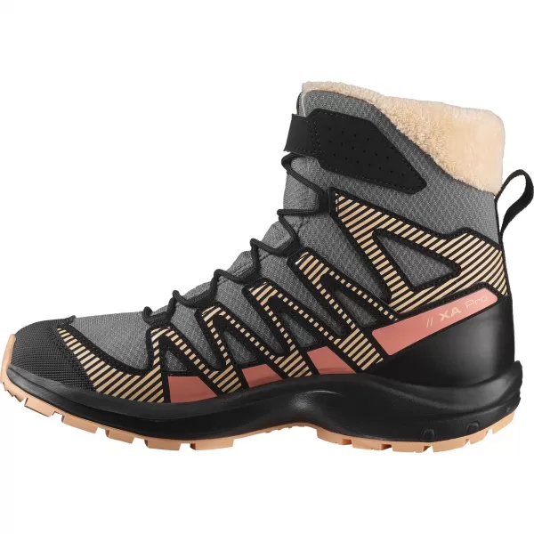  Otroški čevlji SALOMON XA PRO V8 WINTER WATERPROOF J KOSITRNA/ČRNA/BRESKOVA DLAKA 