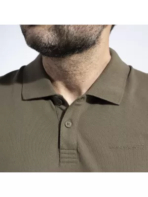 Moška majica s kratkimi rokavi z ovratnikom PENTAGON MOTH PIQUET POLO SHIRT K09047 BELA