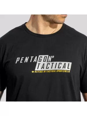 Majica s kratkimi rokavi PENTAGON AGERON GO TACTICAL K09012 ČRNA