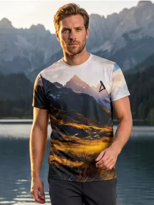 Moška vrhunska majica za prosti čas ALTISPORT VOJ/ALM116TR06 GORE S POLJEM