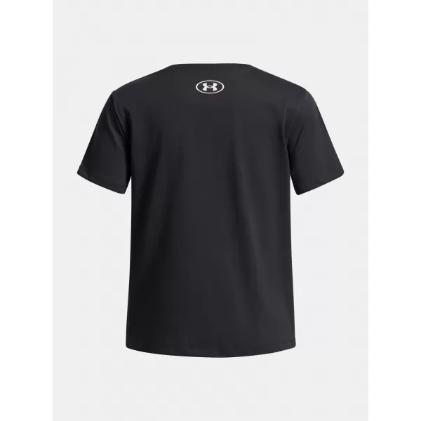  Dekliška majica s kratkimi rokavi UNDER ARMOUR UA BIG LOGO SS 1389756-001 ČRNA 