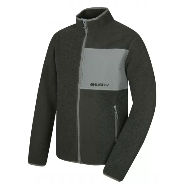  Moški pulover HUSKY ADDY ZIP M ZBLEDELA ZELENA 