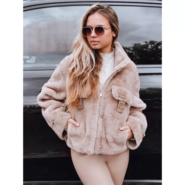  Ženska jakna DSTREET TY5248 BEŽ 