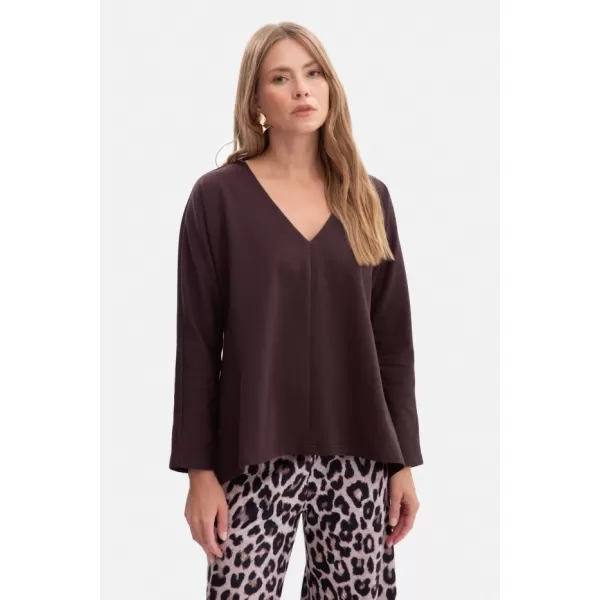  Ženska bluza BEWEAR B304 TEMNA ČOKOLADA 