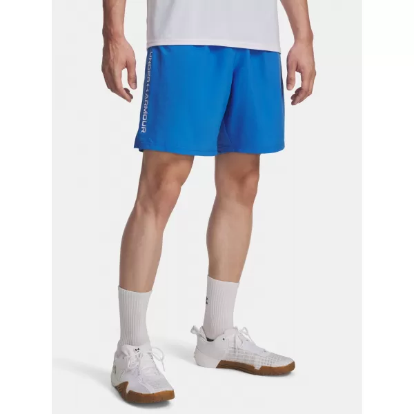  Moške kratke hlače UNDER ARMOUR UA TECH WOVEN WORDMARK SHORT 1383356-402 MODRA 