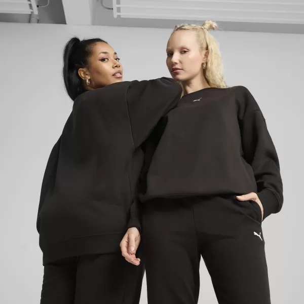  Damske trenirke PUMA ESS OVERSIZED CREW FL 68540001 PUMA ČRNA 