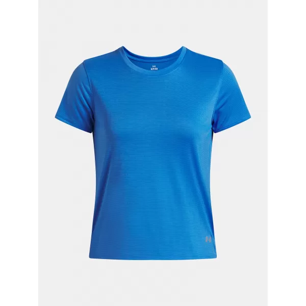  Ženska majica s kratkimi rokavi UNDER ARMOUR UA LAUNCH SHORTSLEEVE 1382434-402 MODRA 