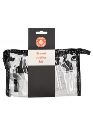 Potovalni set kozmetičnih stekleničk BEAGLES ORIGINALS BOTTLE SET ČRNA