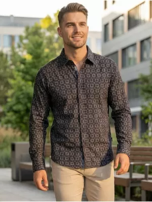 Moška srajca ALTISPORT GREEN TEMNO SIVA