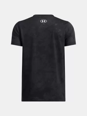 Fantovska majica s kratkimi rokavi UNDER ARMOUR UA TECH VENT JCQRD SS 1390019-001 ČRNA