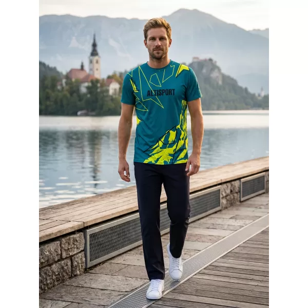  Moška vrhunska majica za prosti čas ALTISPORT VOJ/ALM123TR06 KEROZIN 