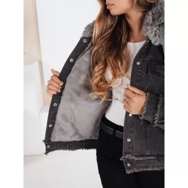  Ženska jakna DSTREET TY5185 TEMNO SIVA 