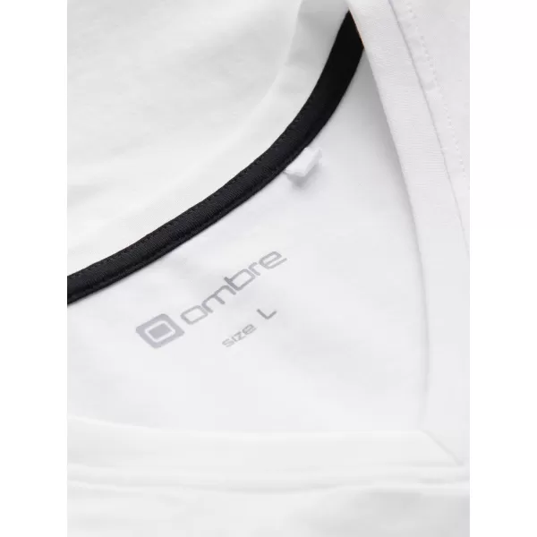  Moška majica OMBRE Z100 BELA/BELA/BELA 