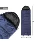 Spalna vreča PENTAGON SENTINEL SLEEPING BAG 220GR/M² D19001 POLNOČNO MODRA
