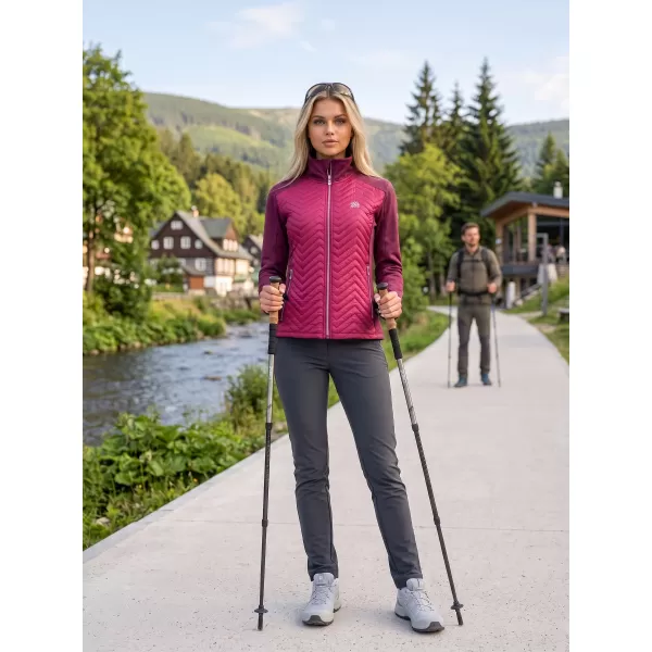  Ženska hibridna jakna ALTISPORT GAIL BORDO 