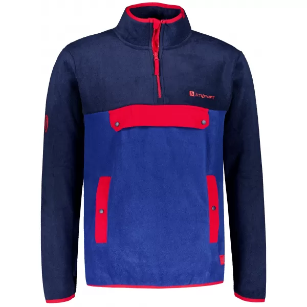  Moški pulover iz flisa ALTISPORT GARM MODRA/RDEČA 