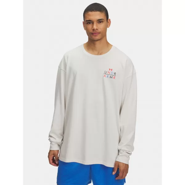  Moška majica s kratkimi rokavi UNDER ARMOUR UA HWT MODERN SPORT OS LS 6004885-110 BELA 