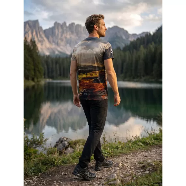  Moška vrhunska majica za prosti čas ALTISPORT VOJ/ALM116TR06 SKALE 