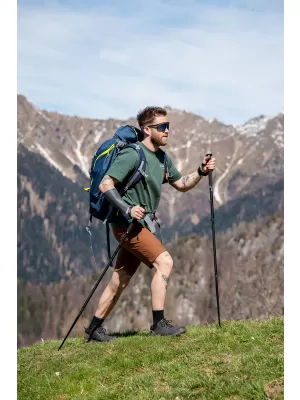 Srajca NORDBLANC CAMPING NBSMT8157 TEMNO ZELENA
