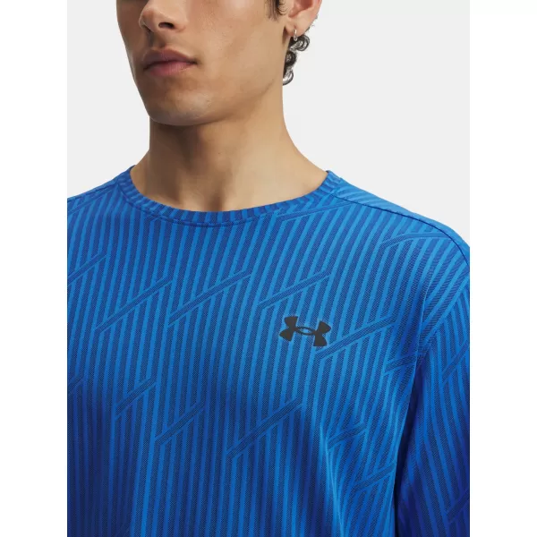  Moška majica s kratkimi rokavi UNDER ARMOUR UA TECH VENT JACQUARD MODRA 