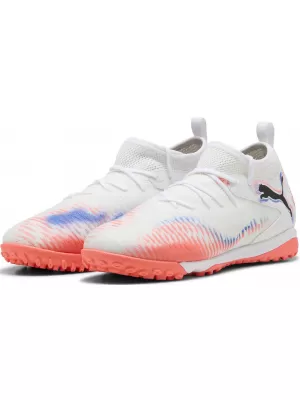 Otroški čevlji PUMA FUTURE 8 MATCH TT + MID JR 10861601 WHITE/ BELA/PUMA ČRNA/ŽAREČA RDEČA