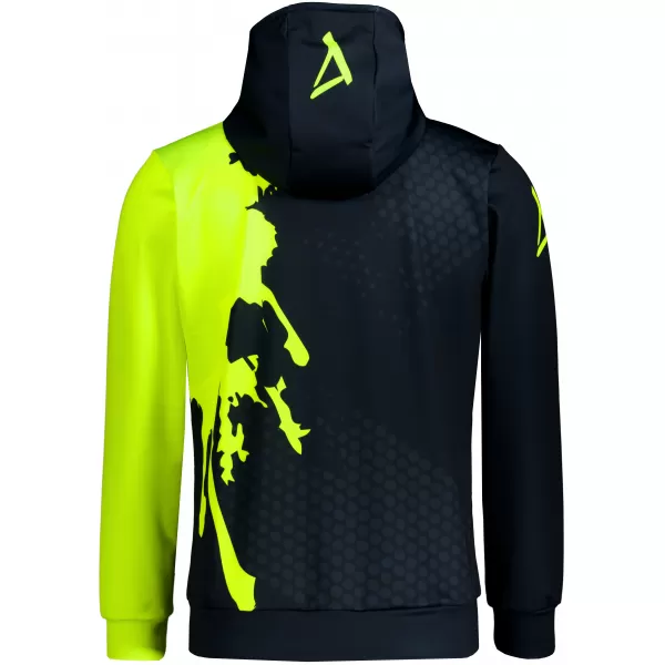  Moški vrhunski funkcionalni pulover ALTISPORT VOJ/ALM112MI01 ČRNO-FLUO RUMENA 