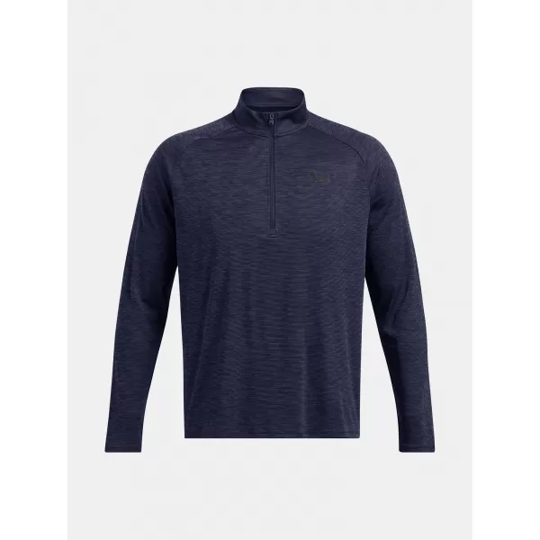  Moška majica s kratkimi rokavi UNDER ARMOUR UA TECH TEXTURED 1/2 ZIP 1382797-410 MODRA 
