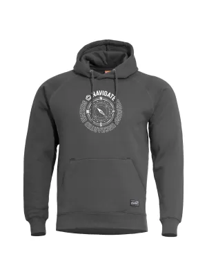 Pulover PENTAGON PHAETON HOOD SWEATER 17 K09021 PEPELNO SIVA