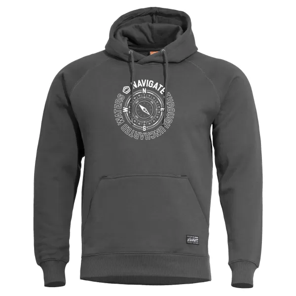  Pulover PENTAGON PHAETON HOOD SWEATER 17 K09021 PEPELNO SIVA 